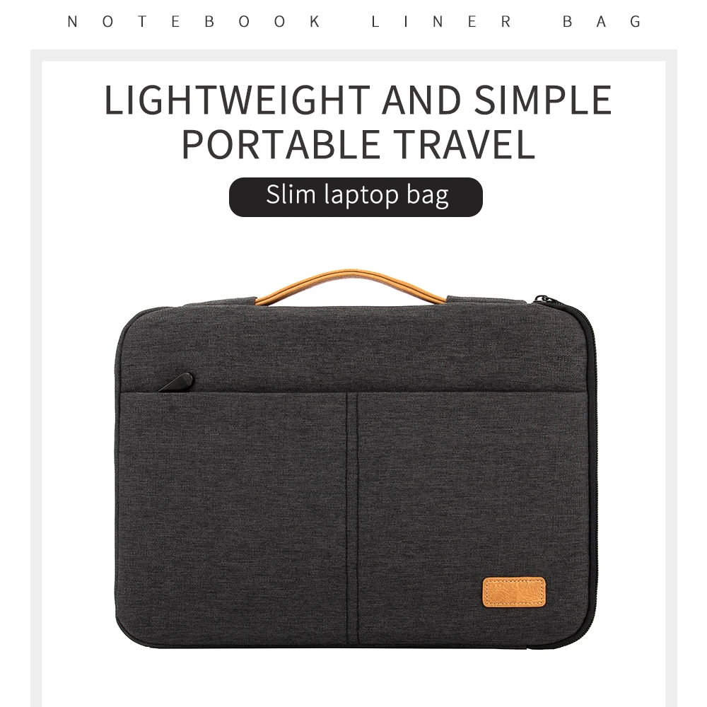 Laptop Sleeve Bag 14 15.6 Inch Notebook Pouch For Macbook HP Dell Acer Shockproof Computer Briefcase Travel Business Men Case