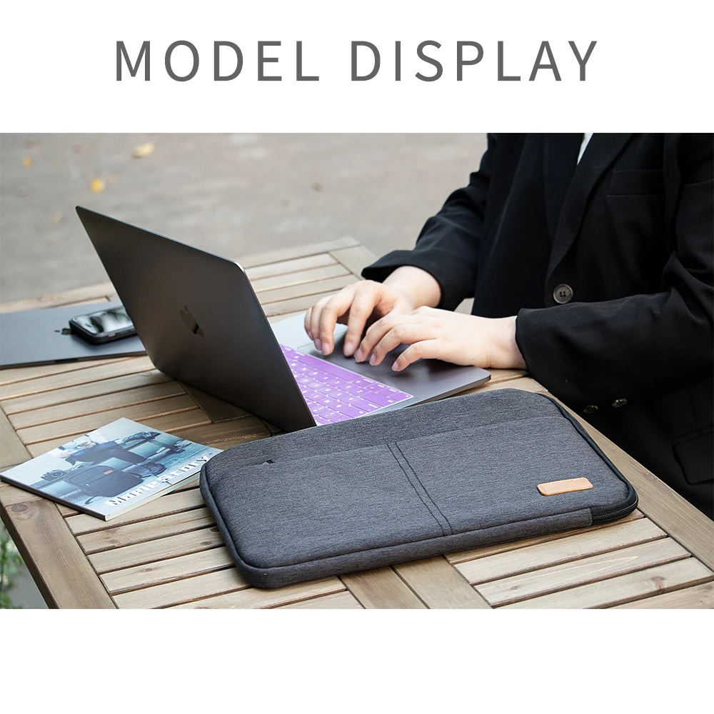 Laptop Sleeve Bag 14 15.6 Inch Notebook Pouch For Macbook HP Dell Acer Shockproof Computer Briefcase Travel Business Men Case
