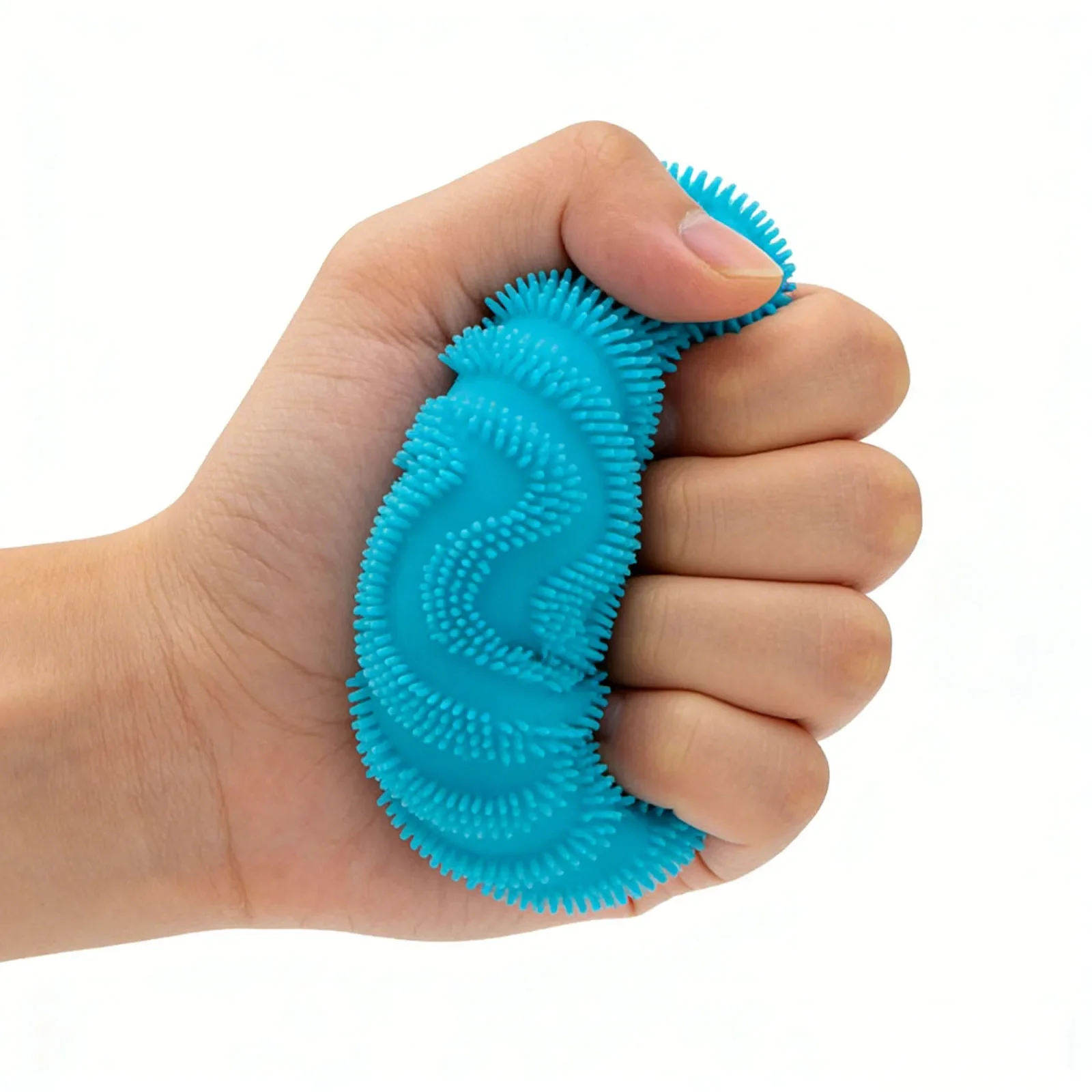 Nee Doh Fuzz Ball Wonder Waves Sensory Squeeze Toy Textured Stress Relief Fidget Ball for Adults Kids