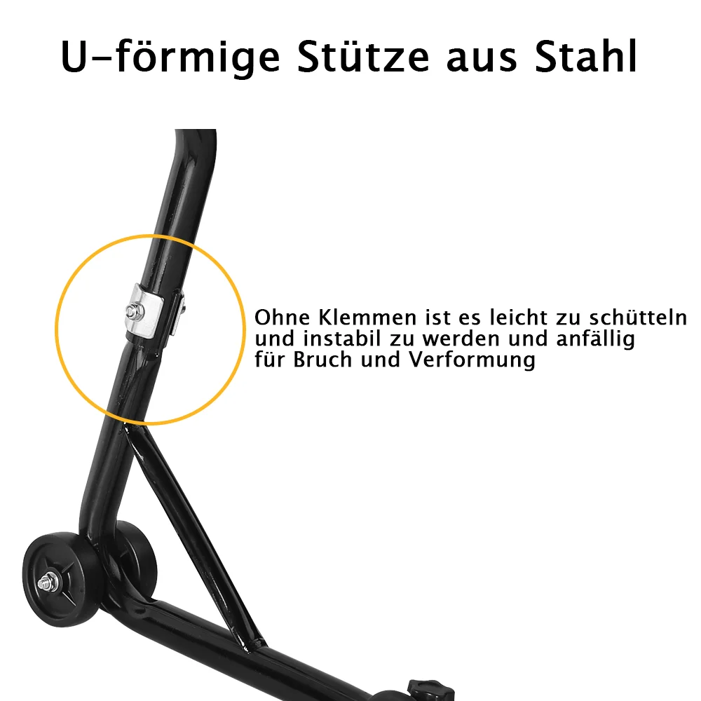Universal Motorcycle Support Stand Motorcycle Lift Stand Rear Wheel Bracket Support Frame Tire Repairing Tool