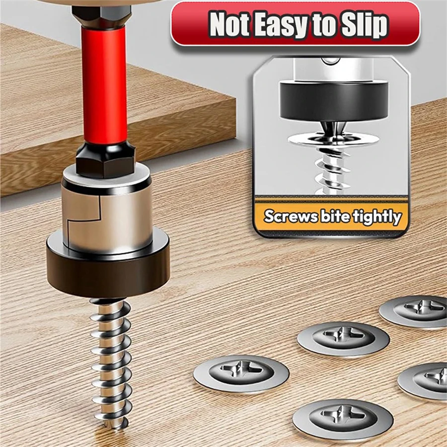 1/3/5pcs Setter Magnetic Positioning Screwdriver PH2 Bits 1/4" Hex Shank Bit Plasterboard Screws Locating Batch Head Tools