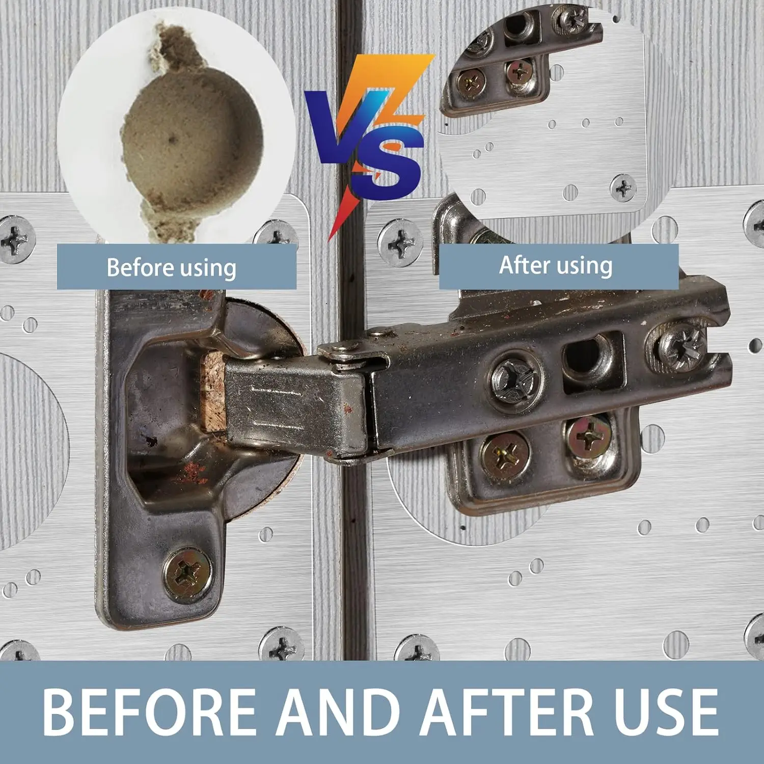 20/2Pcs Cabinet Hinge Repair Plate Kits Stainless Steel Door Hinge Mounting Plate with Holes for Home Kitchen Cupboard Furniture