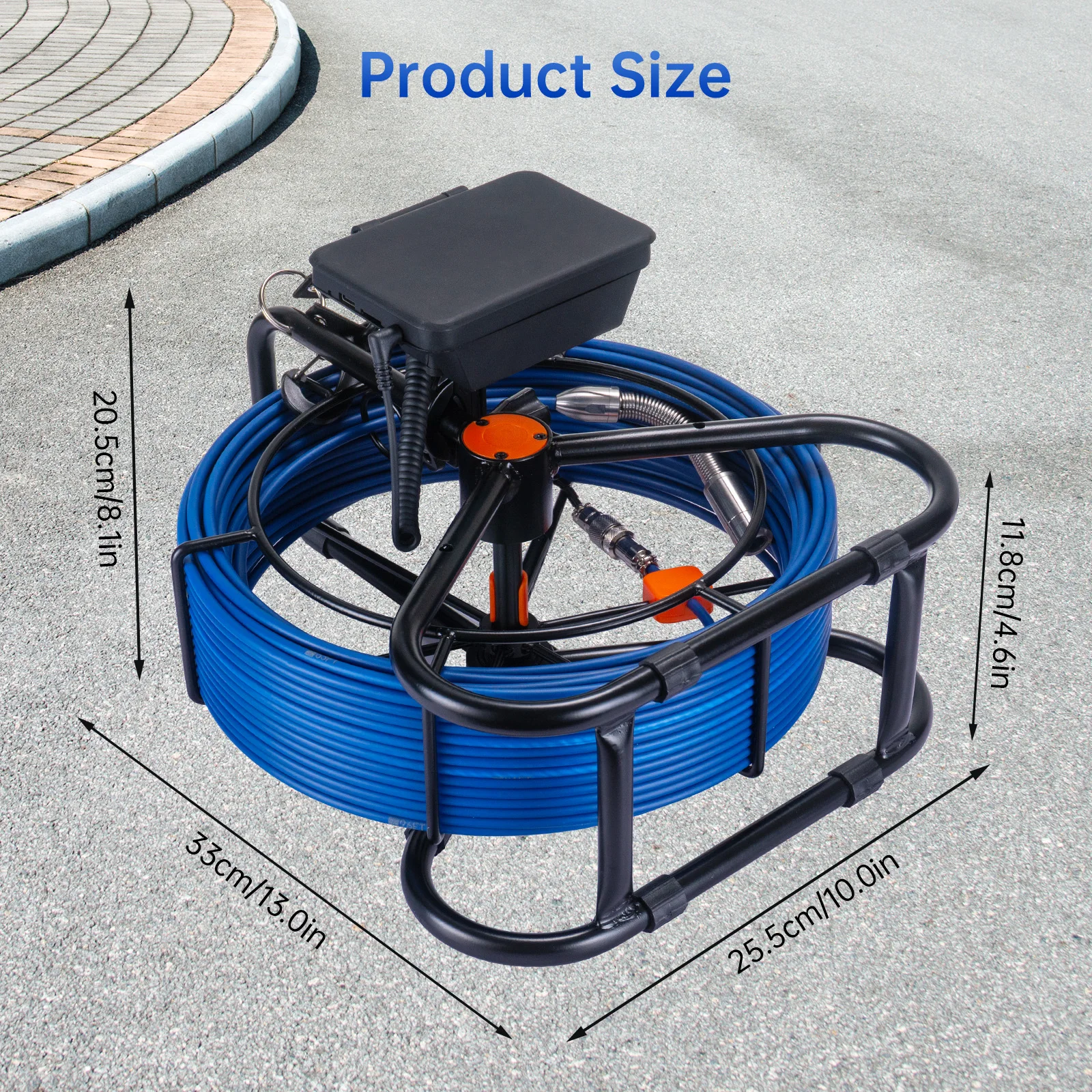 Sewer Pipeing Inspection Camera DVR 16GB Video Recording SYANSPAN Drain Industrial Endoscope Snake Camera for Plumbing Home