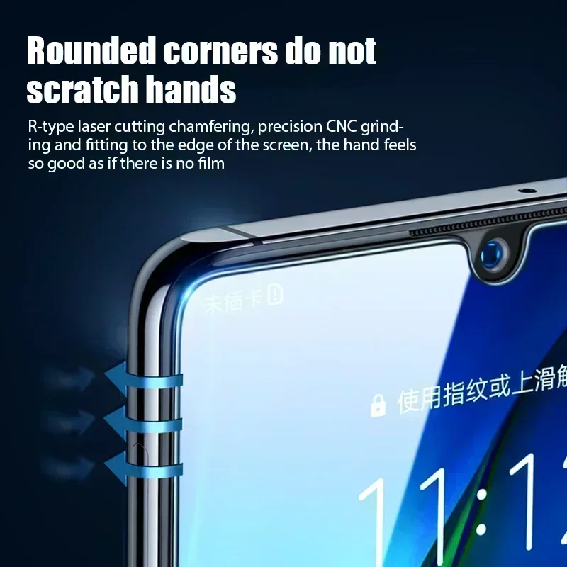 4PCS Tempered Glass For Huawei P30 Pro P20 P40 Lite E P Smart Z 2019 2021 Mate 20 Screen Protector for Honor 50 20 10 Lite X8 9X