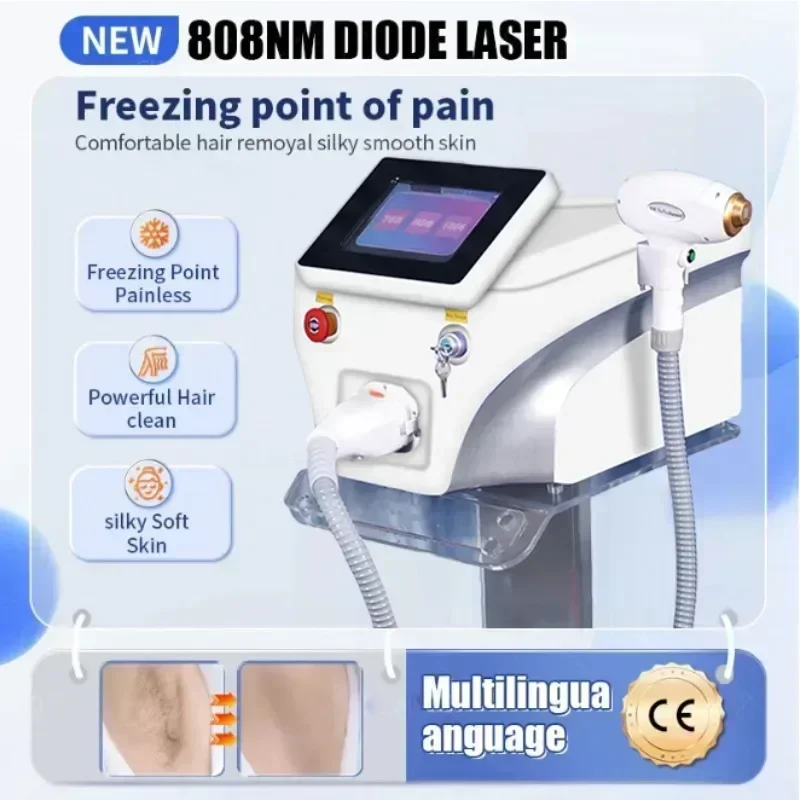 Professional 808nm Diode Laser 3000w High Power 755 808 1064nm Laser Painless Freezing Point Eepilation for Women