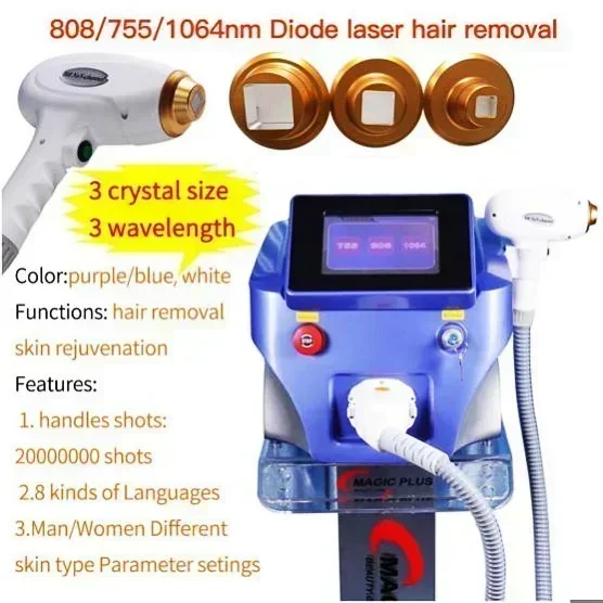 Professional 808nm Diode Laser 3000w High Power 755 808 1064nm Laser Painless Freezing Point Eepilation for Women