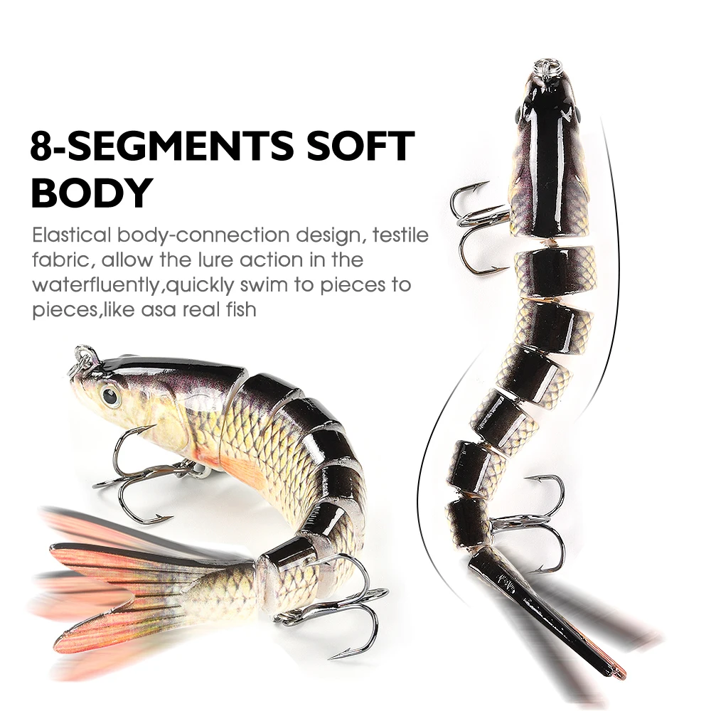 Fishing Lures Multi Jointed Swimbait Crank Bait Slow Sinking Bionic Artificial Bait Freshwater Saltwater Trout Bass Fishing Acce