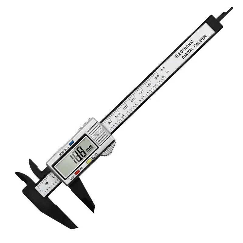 1PC Plastic Vernier Caliper Digital Display Caliper Mini Text Play Caliper Student Vernier Ruler 0 to 150mm Measuring Tool