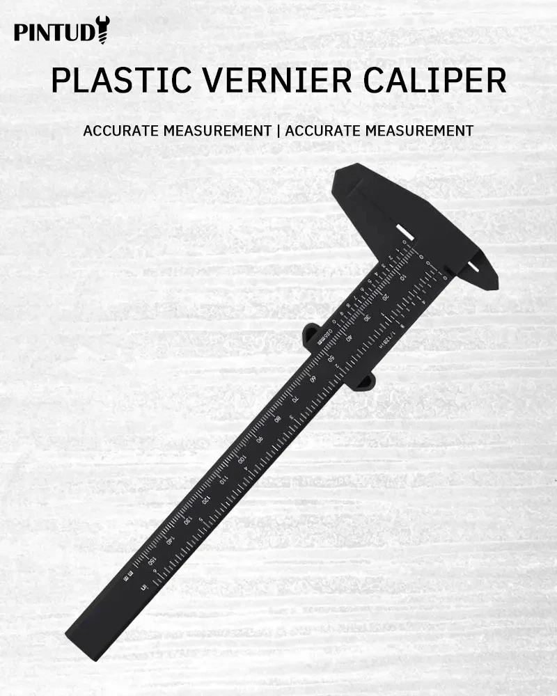 1PC Plastic Vernier Caliper Digital Display Caliper Mini Text Play Caliper Student Vernier Ruler 0 to 150mm Measuring Tool