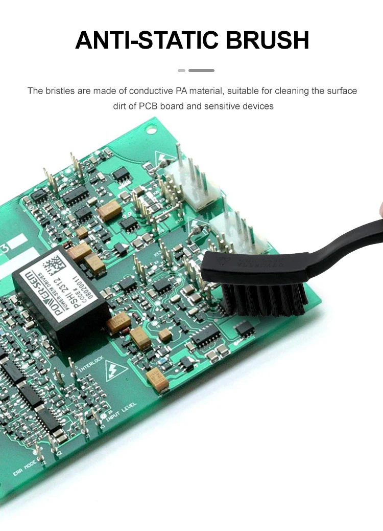 1PC Anti-static Protection Small Crank Brush Scrubbing Board Water PCB Cleaning Brush