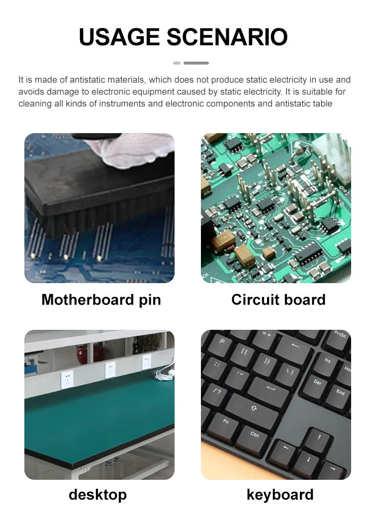 1PC Anti-static Protection Small Crank Brush Scrubbing Board Water PCB Cleaning Brush