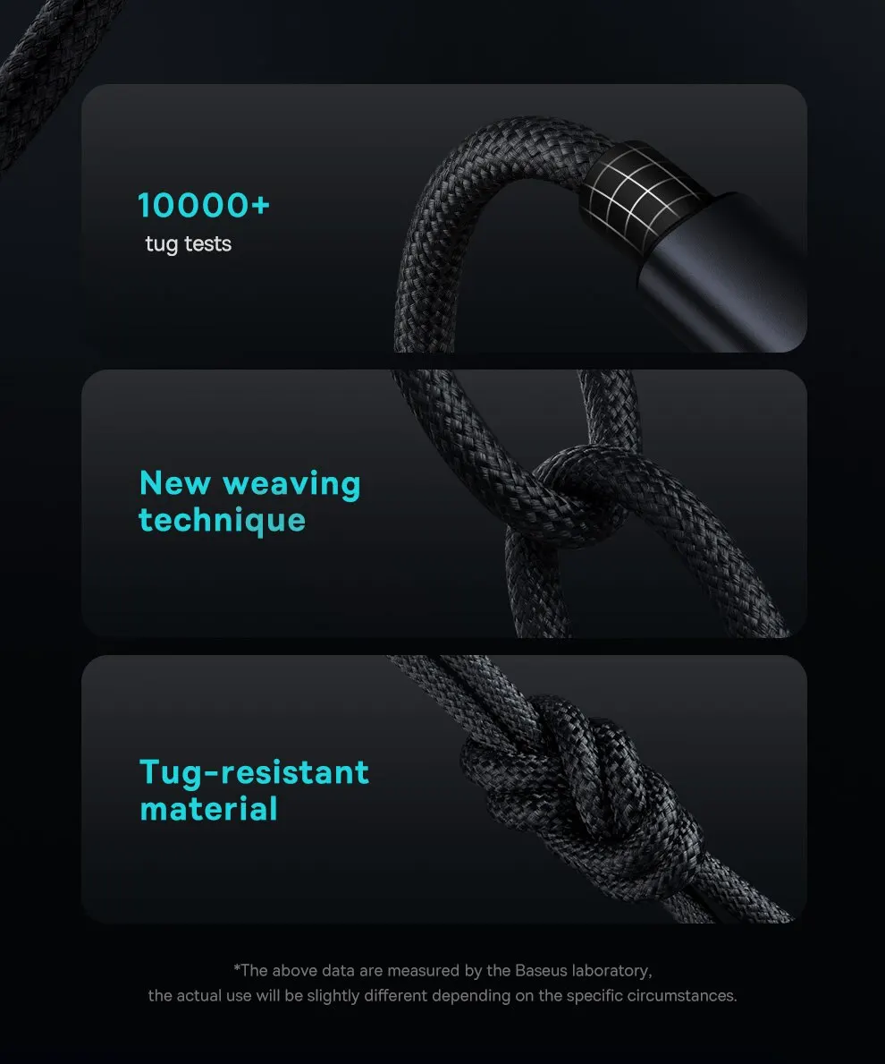 Baseus 100W USB C To Type C Cable For iPhone 16 15 Plus Pro Max PD Fast Charging Charger Cable For Macbook Xiaomi Samsung