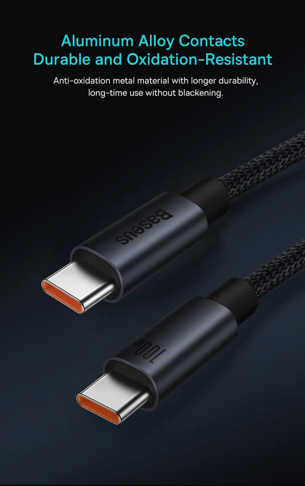 Baseus 100W USB C To Type C Cable For iPhone 16 15 Plus Pro Max PD Fast Charging Charger Cable For Macbook Xiaomi Samsung