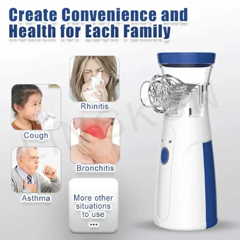 Medical Nebulizer Machine Asthma Inhaler Mini Handheld Automizer Children Adult Kid Steam Inhale Home Nebulizer Health Care