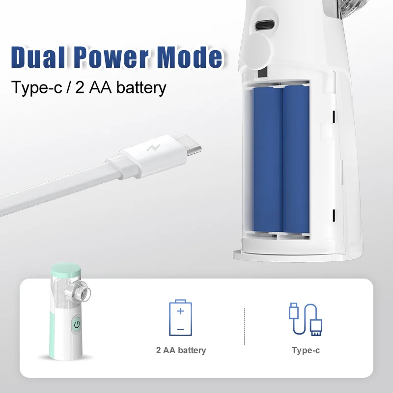 Medical Nebulizer Machine Asthma Inhaler Mini Handheld Automizer Children Adult Kid Steam Inhale Home Nebulizer Health Care