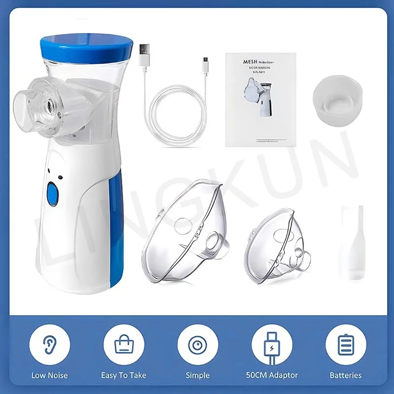 Medical Nebulizer Machine Asthma Inhaler Mini Handheld Automizer Children Adult Kid Steam Inhale Home Nebulizer Health Care