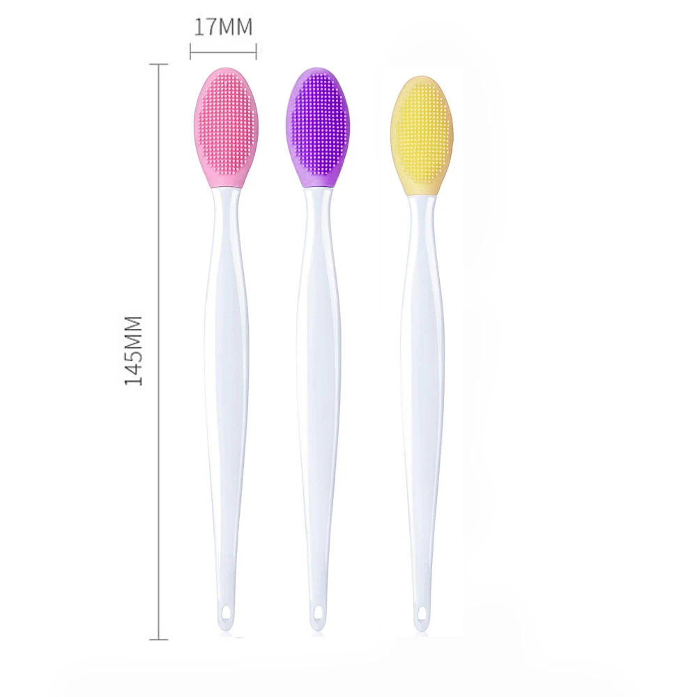 1PC/4PCS Beauty Skin Care Wash Face Silicone Brush Exfoliating Nose Clean Blackhead Removal Brushes Tools With Replacement Head