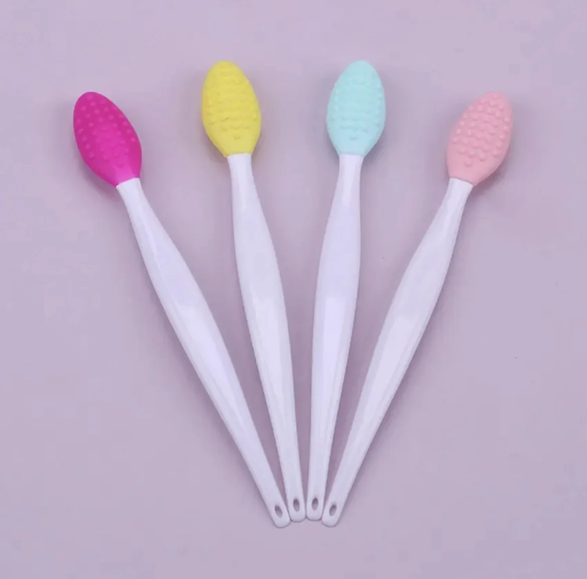 1PC/4PCS Beauty Skin Care Wash Face Silicone Brush Exfoliating Nose Clean Blackhead Removal Brushes Tools With Replacement Head
