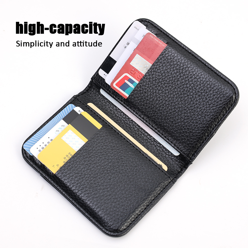 Portable Super Slim Soft Wallet PU Leather Mini Credit Card Wallet Purse Card Holders Men Wallet Thin Small Short Wallets