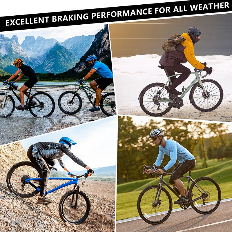 BUCKLOS Semi-Metal Mountain Bike Disc Brake Pads Semimetallic Hydraulic Disc Brake Pad Bicycle Brake Pads for SHIMANO B01S B05S