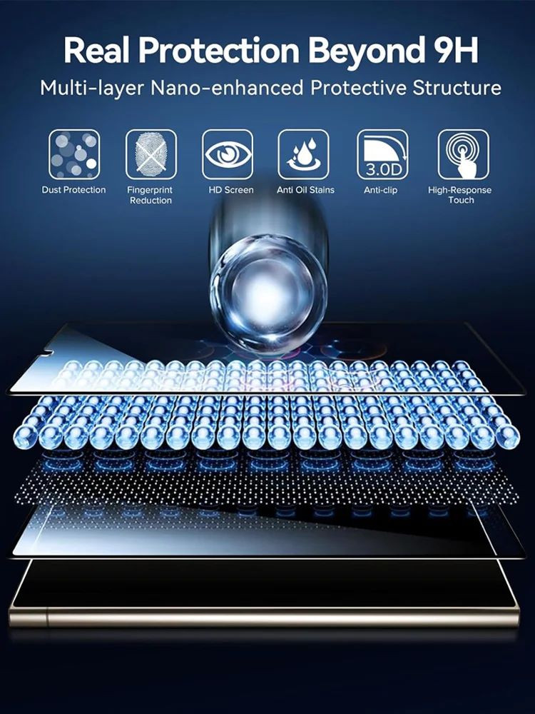 HD Screen Protector for Samsung S23 S26 A55 A35 A54 S25 Tempered Glass for Samsung S24 S21 S22 Mica Galaxy S24 Ultra S23 FE
