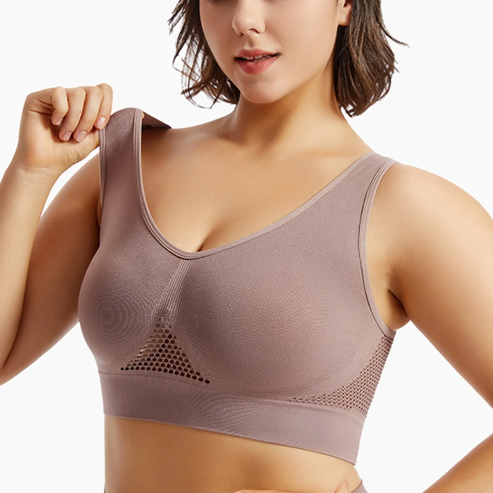 Beautiful Back Sports Bra Shockproof Running Fitness Anti-sagging Upper Collection Soft Support High-strength Women's Yoga Vest