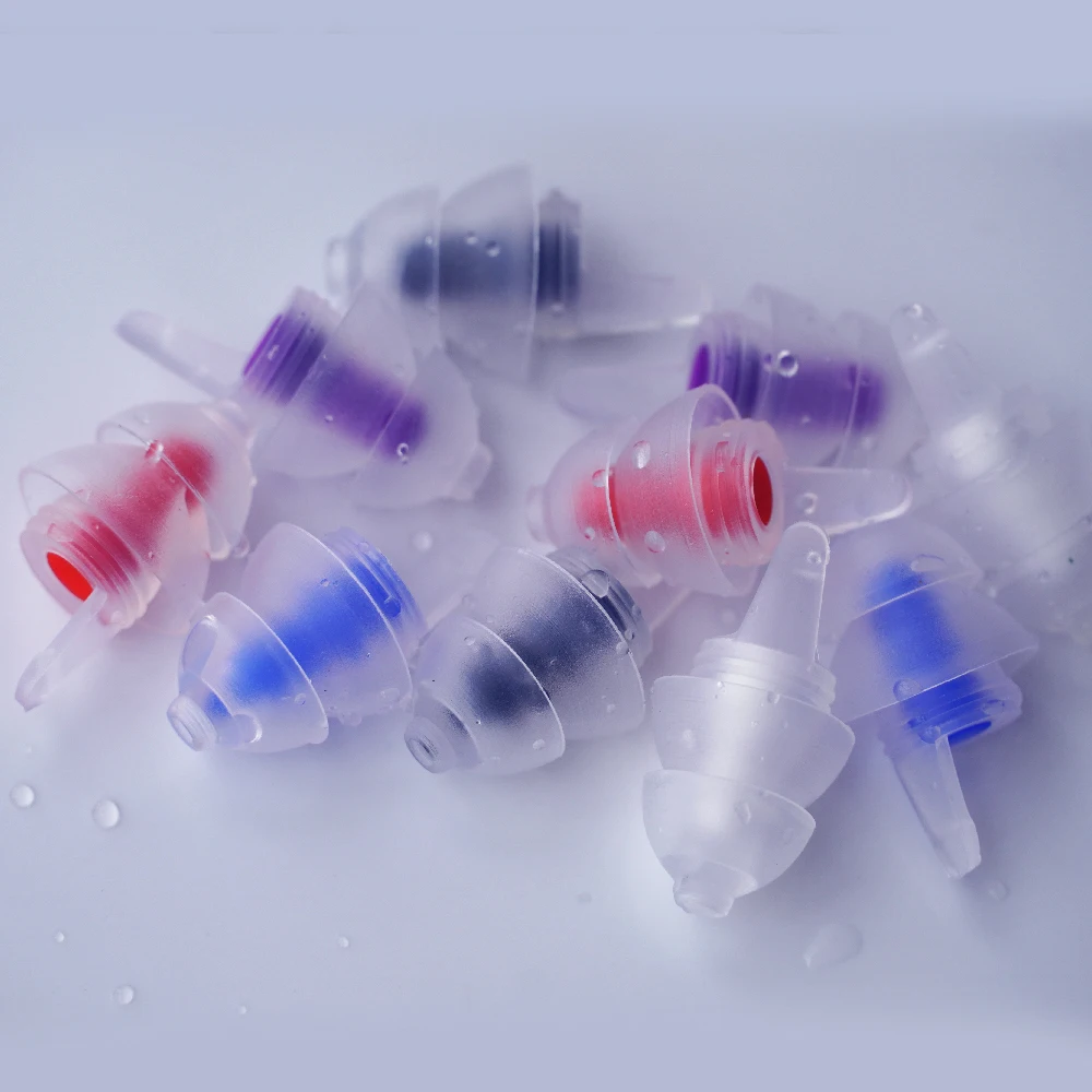 HUAK High Fidelity Silicone Ear Plugs for Noise Cancelling Washable Reusable Musicians Motorcycles Sleeping Work, Study, Swim