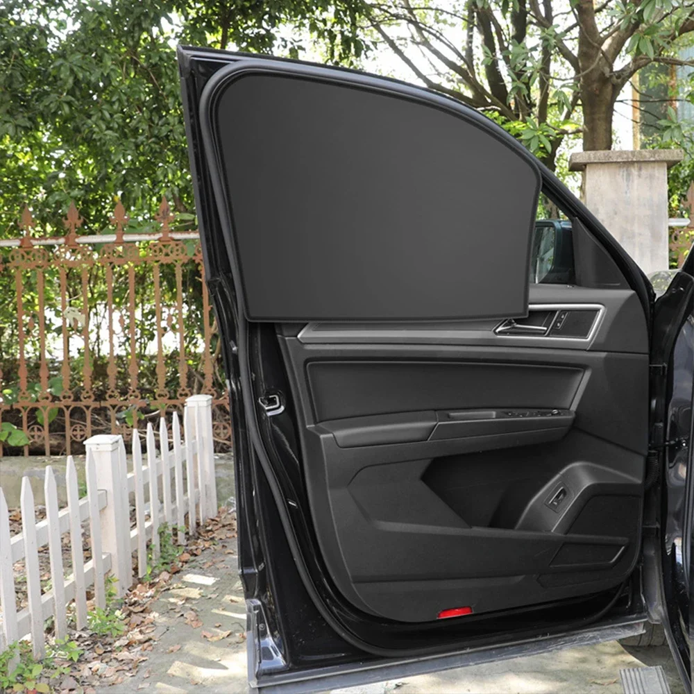 Magnetic Car Sunshade UV Protection Curtains Sun Shield Cover Double Sides Auto Window Sun Shade Protector Cover Diy Accessories
