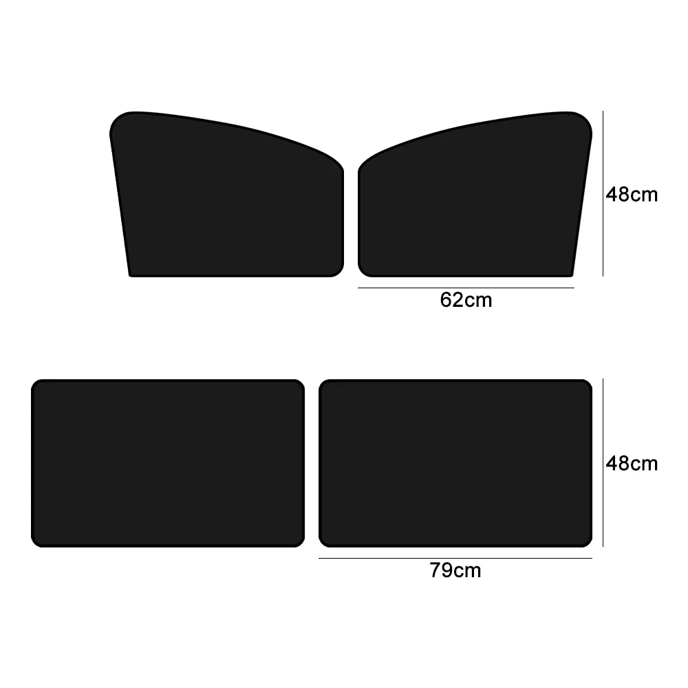 Magnetic Car Sunshade UV Protection Curtains Sun Shield Cover Double Sides Auto Window Sun Shade Protector Cover Diy Accessories