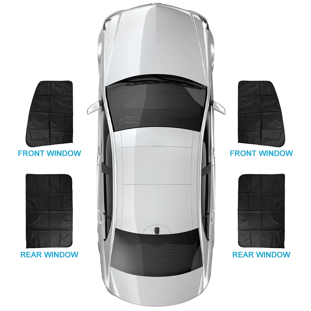 Magnetic Car Sunshade UV Protection Curtains Sun Shield Cover Double Sides Auto Window Sun Shade Protector Cover Diy Accessories