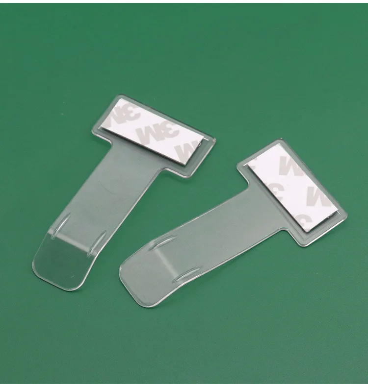 1/2/4/5/10PCS Plastic Car Styling Parking Ticket Holder Car Fastener Card Holder Mounting Fastener Organizer Windshield Sticker