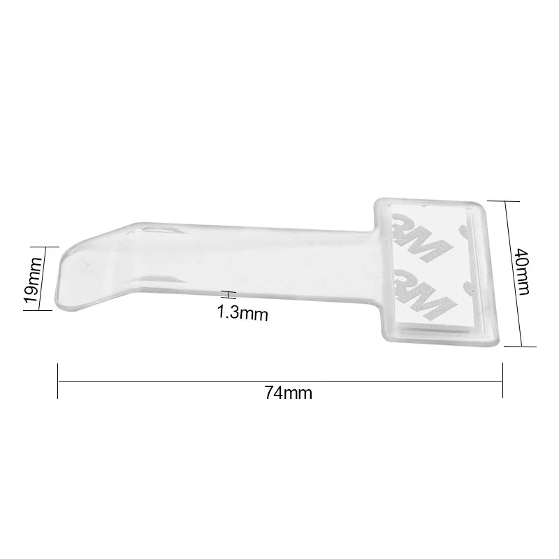 1/2/4/5/10PCS Plastic Car Styling Parking Ticket Holder Car Fastener Card Holder Mounting Fastener Organizer Windshield Sticker