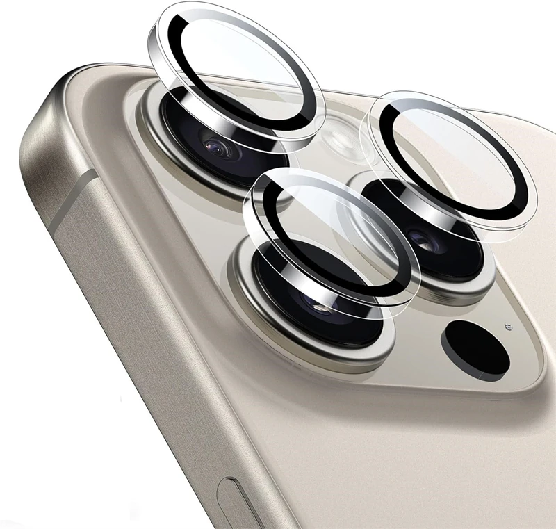 HD Clear Tempered Glass Camera Lens Protector for IPhone 17 16 15 14 13 11 18 Pro Max Plus 12 Mini Ring Individual Lens Cover