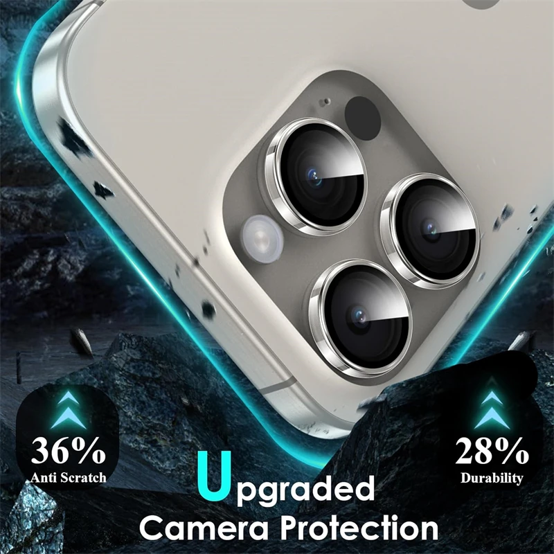 HD Clear Tempered Glass Camera Lens Protector for IPhone 17 16 15 14 13 11 18 Pro Max Plus 12 Mini Ring Individual Lens Cover