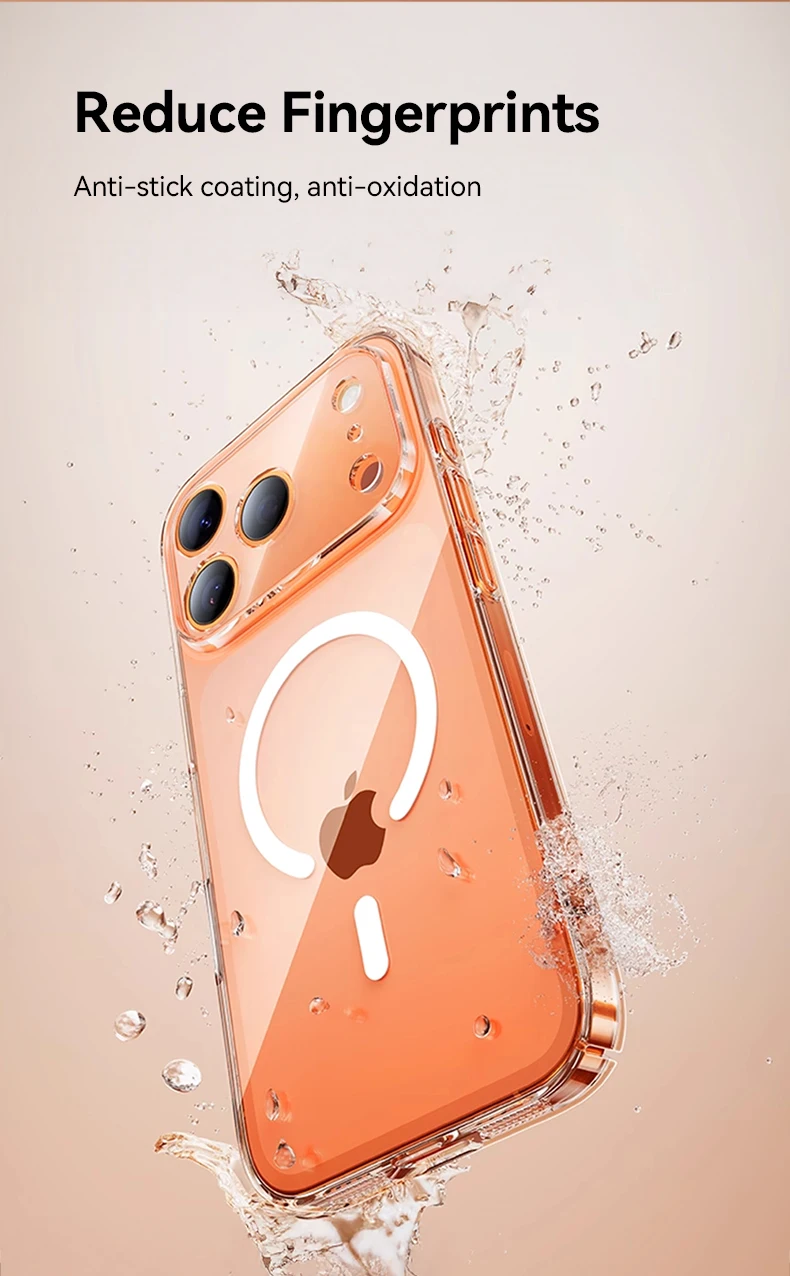 Joyroom Magnetic Case For iPhone 18 Pro Max Case Anti Yellow Transparent Cover For iPhone 18 17 16 15 Pro Wireless Charger Cover