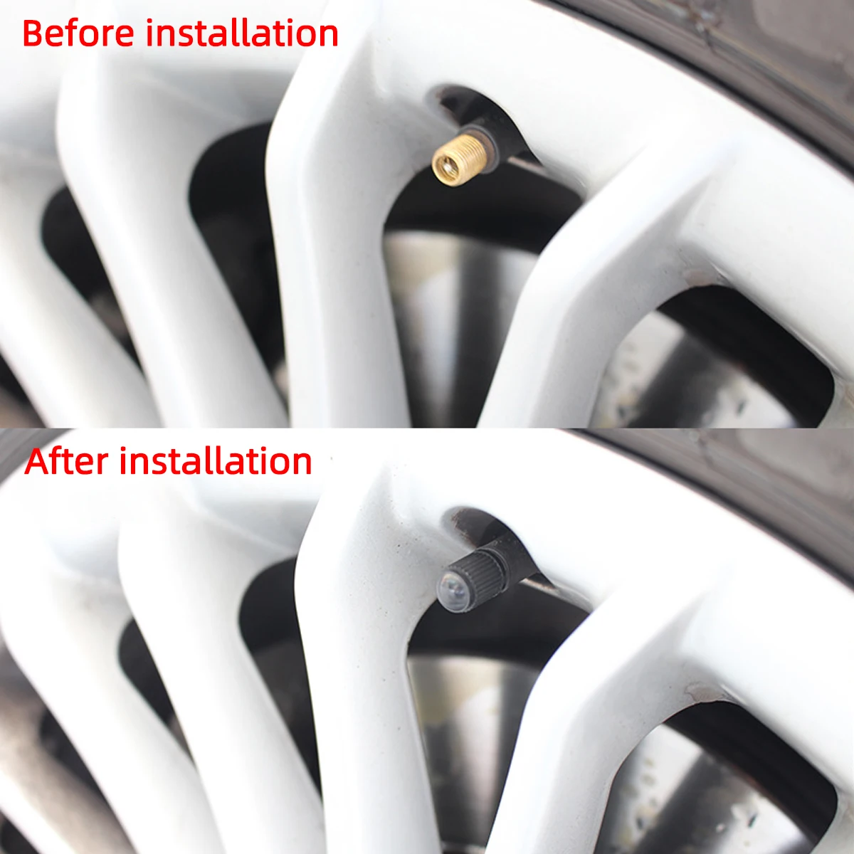 10/20/50/100pcs universal cover tire rim stem cover dustproof decoration motorcycle bicycle car valve cover