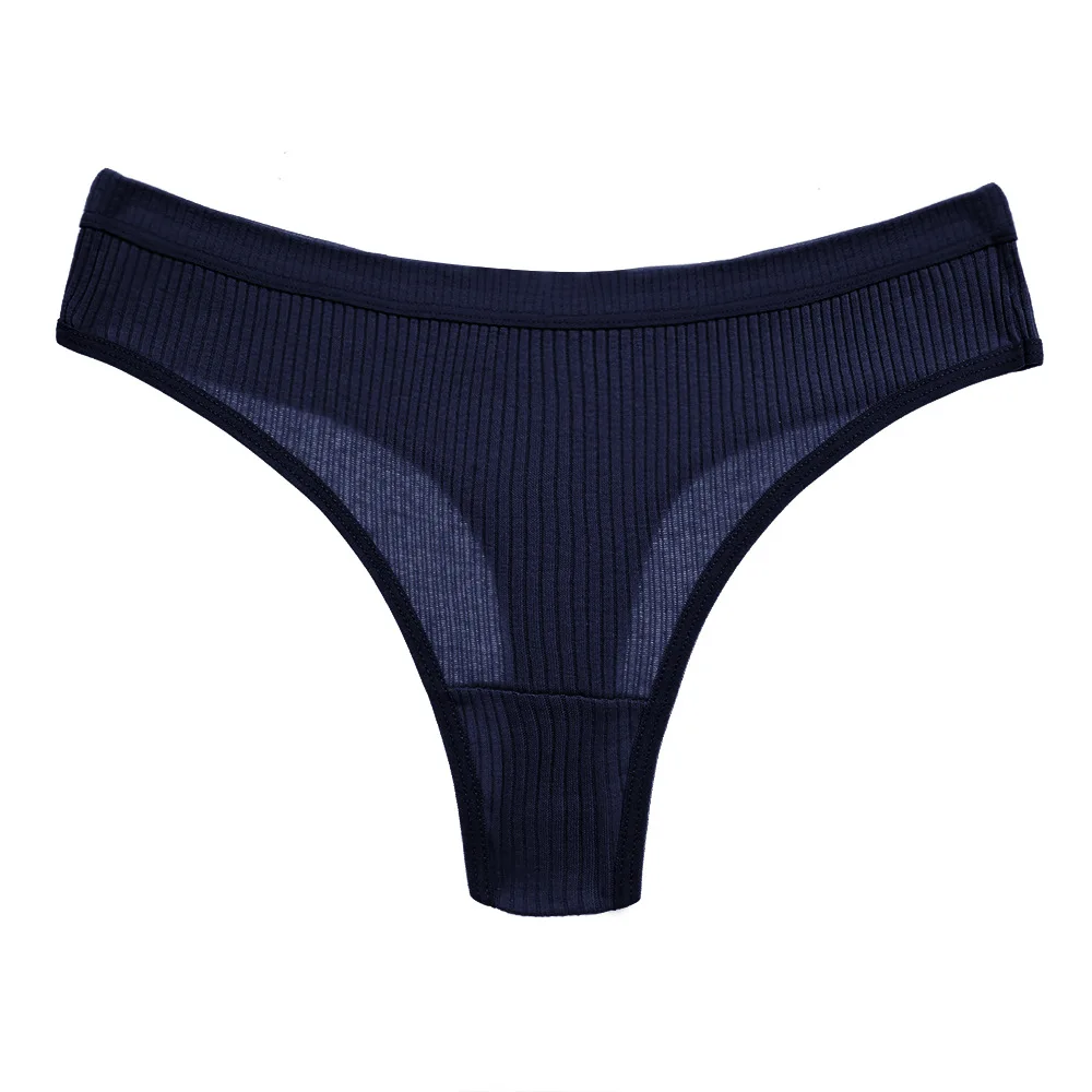 4Pcs Women's Panties G-Strings Set Fashion New Striped Soft Cotton Underwear Sexy Lingerie Sports Breathable Cozy