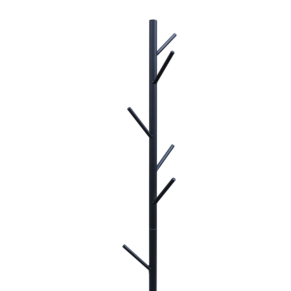Modern Rack Gold/Black Free Standing 7 Hooks Hall Tree In Corner Gold Hat Hanger & Coat Racks Stand Entryway Organizer