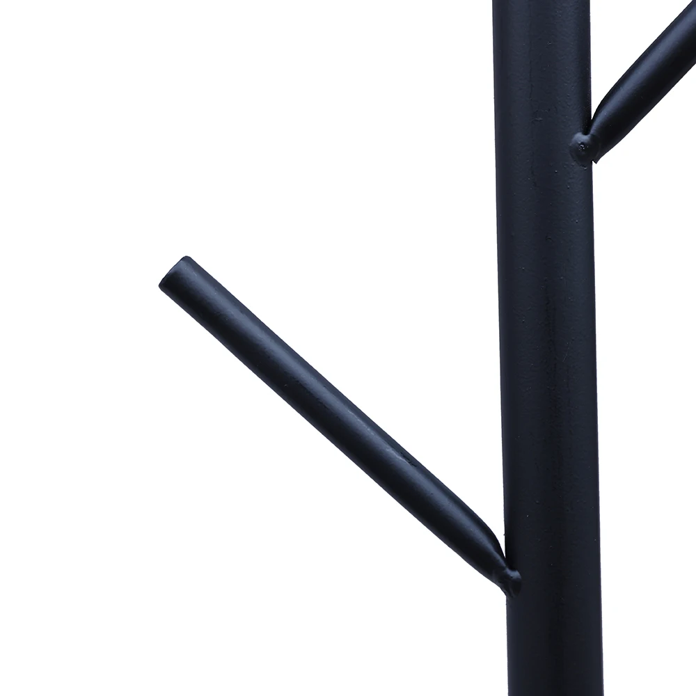 Modern Rack Gold/Black Free Standing 7 Hooks Hall Tree In Corner Gold Hat Hanger & Coat Racks Stand Entryway Organizer