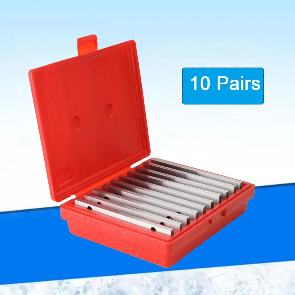 10 Pairs 1/8" 0.0005" or 20 Pairs 1/32" 0.0001" Precision Steel Parallel Plates Style Thin Machinist CNC Parallel Set