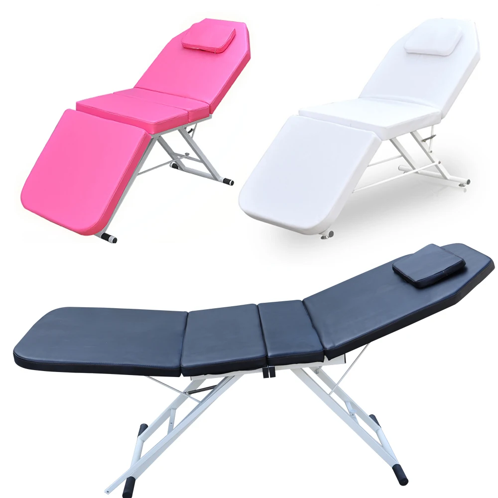 3 Fold Massage Chair Table Aluminum Frame Beauty Salon Spa Tattoo Bed Chair new