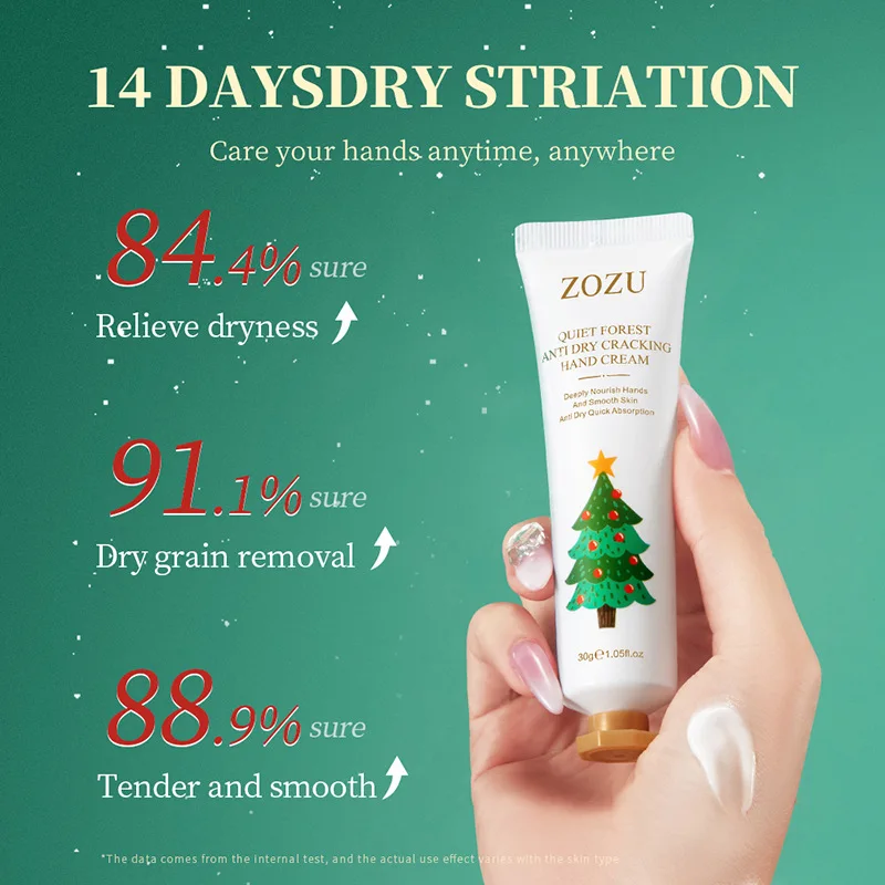 Rice Hand Cream Volumizing Rejuvenating Nourishing Moisturizing Refreshing Non-Greasy Hand Care Cream 30g