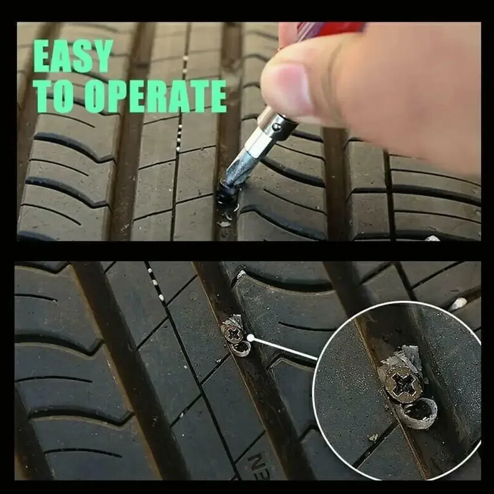 10/30pcs ScrewsVacuum Tyre Repair Nail Tire Puncture Motorcycle Fitting Set Tubeless Wheel Repair Punctures Kit Patches for Car