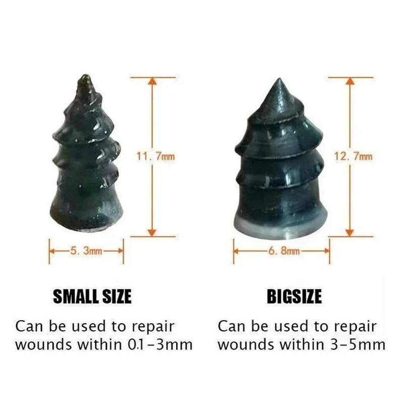 10/30pcs ScrewsVacuum Tyre Repair Nail Tire Puncture Motorcycle Fitting Set Tubeless Wheel Repair Punctures Kit Patches for Car