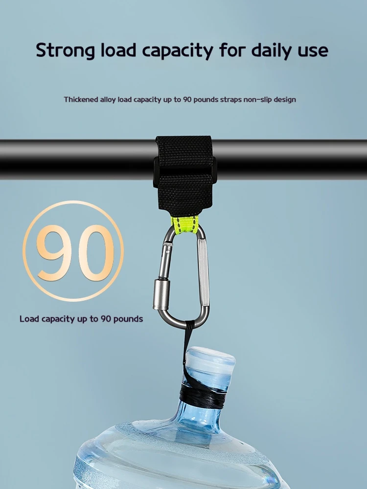 2PCS Heavy Duty Aluminium Alloy Hooks, Multi-functional Solid & Thick for Motorcycle, E-Bike, Scooter & Outdoor Use