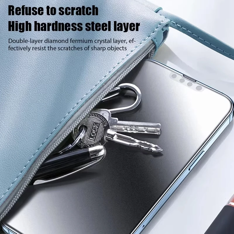 1-5PCS Matte Privacy Screen Protectors For iPhone 17 Pro Max 18 16 15 14 13 12 11 17 Air XR XS 7 8 Plus SE Anti Spy Ceramic Film