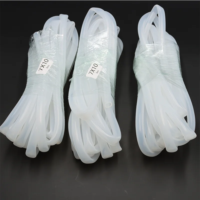 1/5M Silicone Rubber Pipe Transparent Water Hose Aquarium Pump Hosing 2 3 4 5 6 7 8 9 10 12 14mm Flexible Nontoxic Silicone Tube
