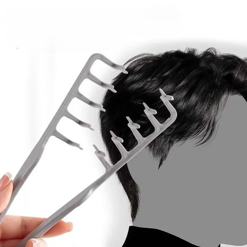 1/2Pcs Volumizing Wide-Tooth Hair Styling Comb Curling Tools Fluffy Texture for Men Ideal for All Hair Types Hairstyling Tools