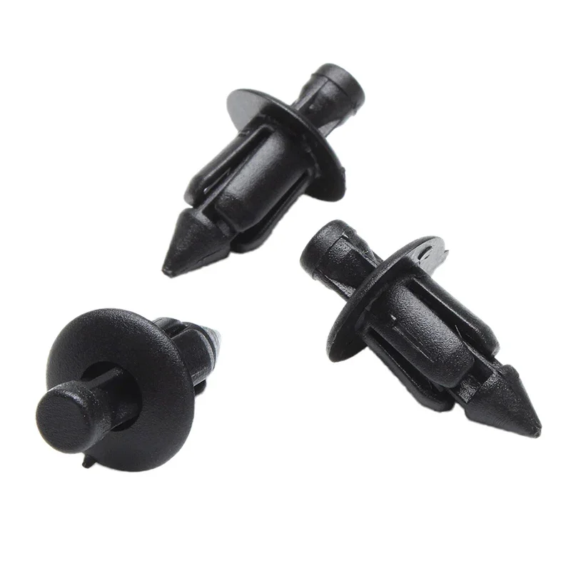 10/20/30PCS 6mm Black Rivet Fairing Body Trim Panel Fastener Screw Clips For Honda Suzuki Kawasaki Motorcycle Accessories Parts