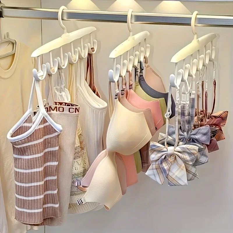 12-Hook Rotating Hanger – Space-Saving Closet Organizer for Ties, Belts, Underwear, Skirts | Portable Home & Dorm Storage